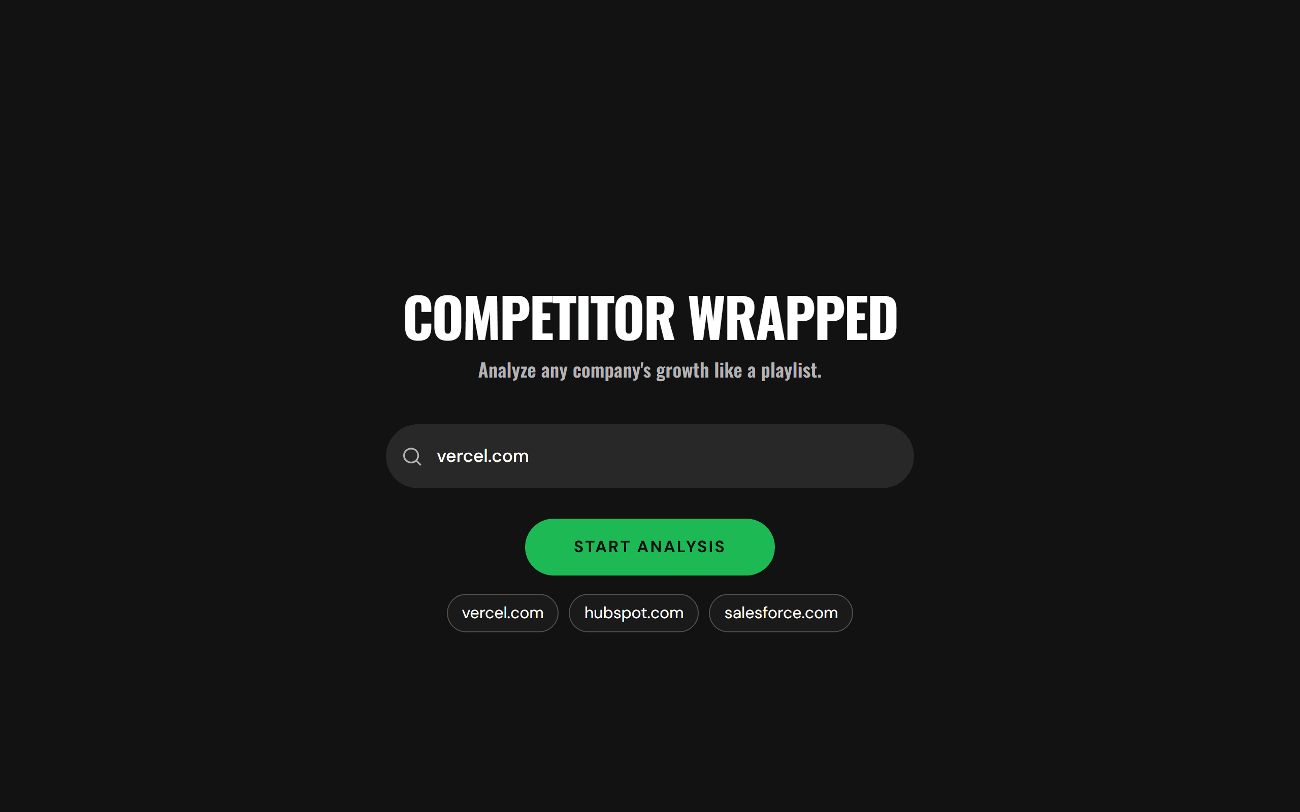 Competitor Wrapped preview