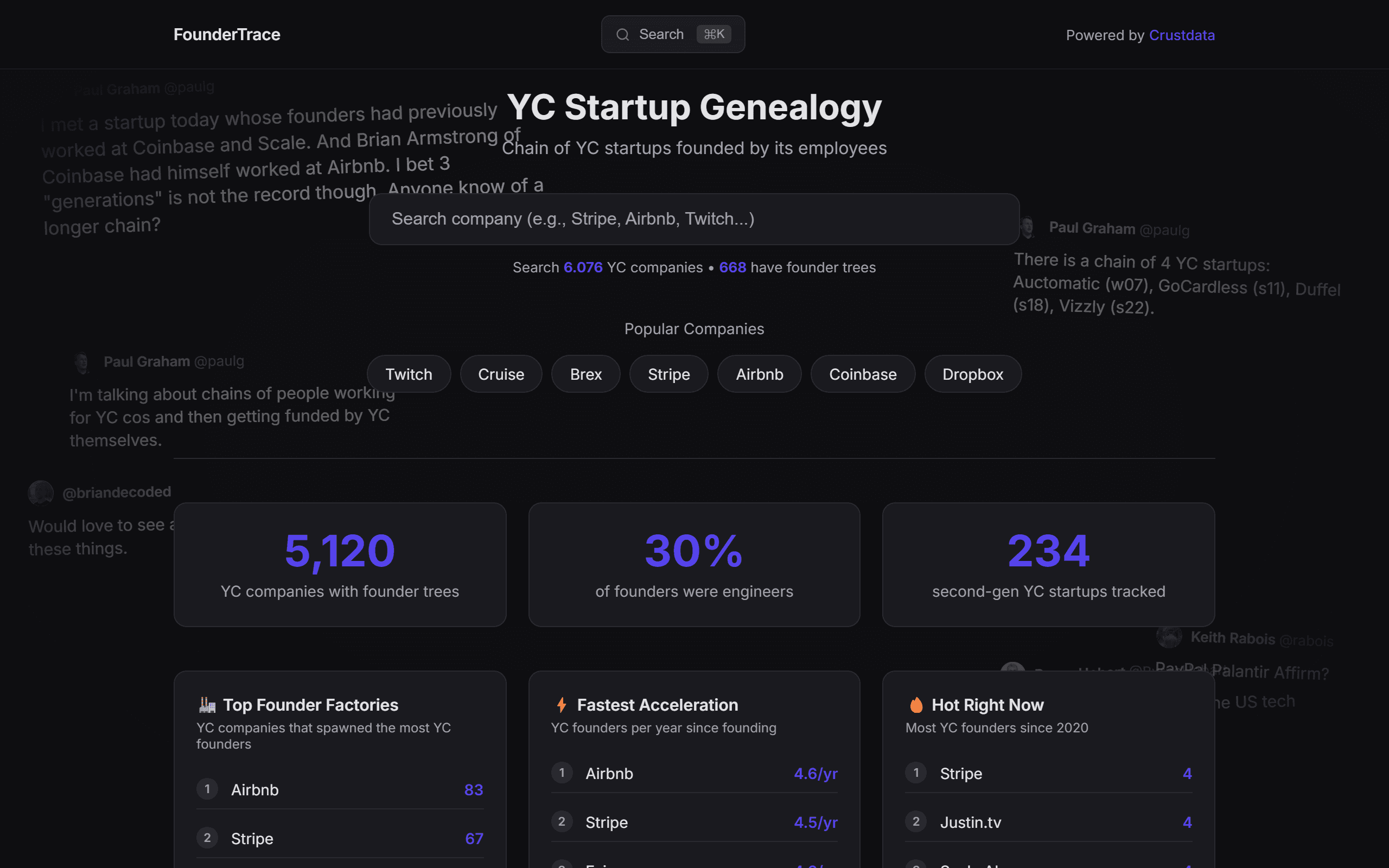 FounderTrace preview