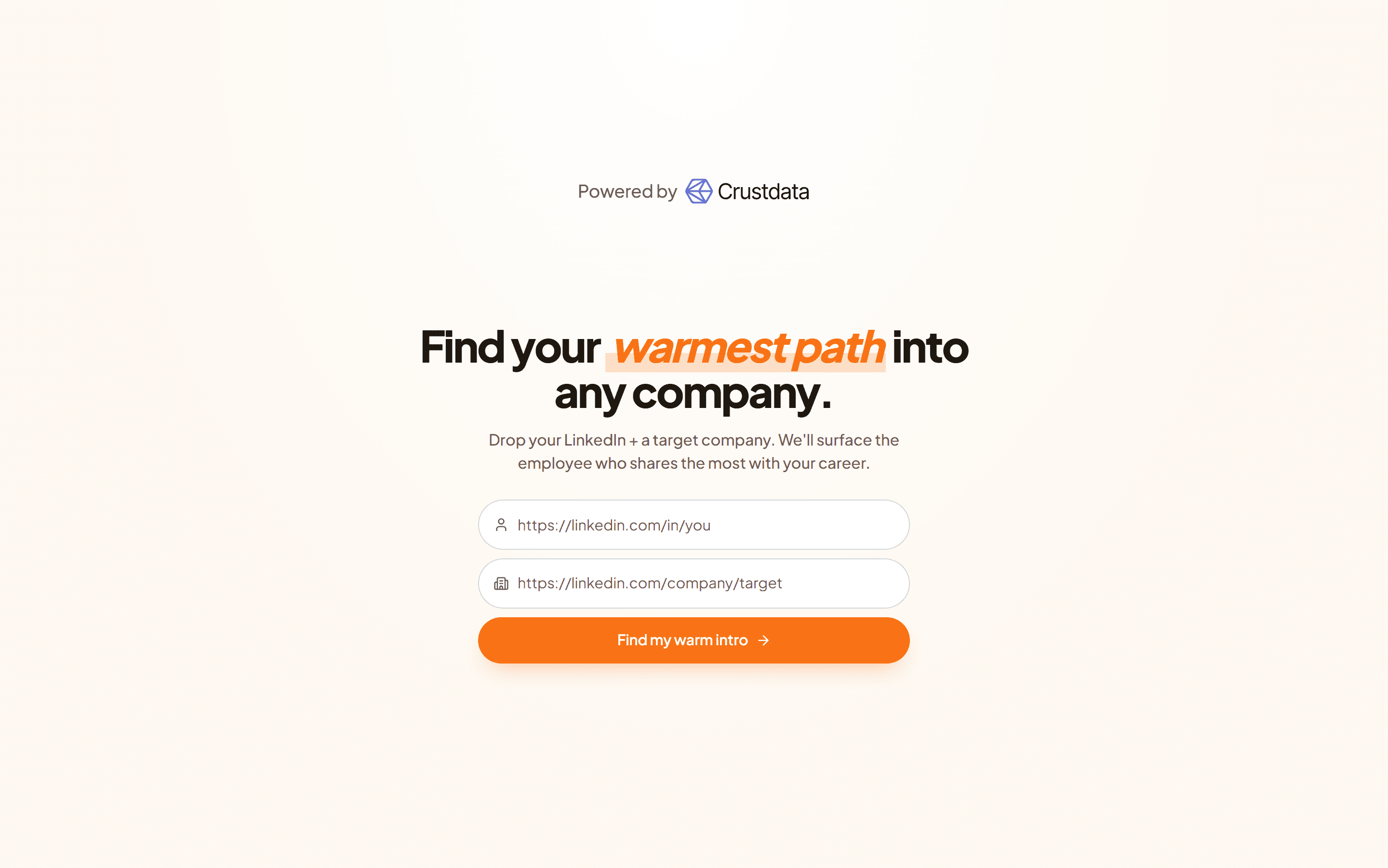 WarmIntro preview